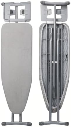 SKY-TOUCH Folding Ironing Board 110x33cm – Adjustable Height, Jumbo Iron Rest, Heavy Metal Frame – Grey