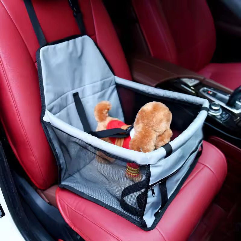 Pet Dog Car Carrier Seat Bag – Waterproof, Folding Hammock for Small Pets - Zeal Cart