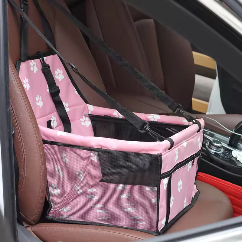 Pet Dog Car Carrier Seat Bag – Waterproof, Folding Hammock for Small Pets - Zeal Cart