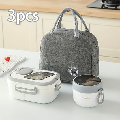 3-Piece Portable Lunch Set – Large-Capacity Bag, Box & Cup