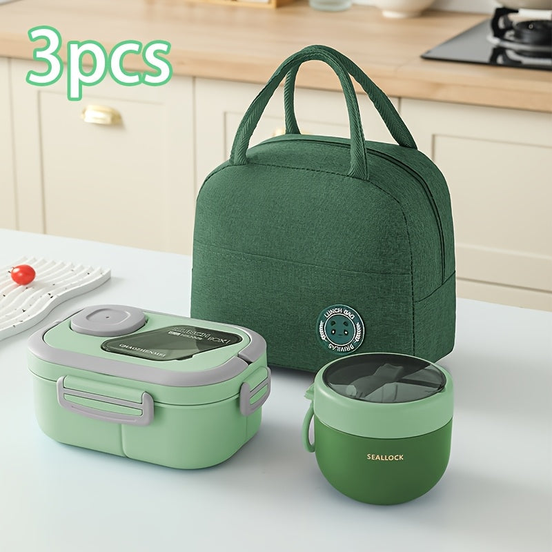 3-Piece Portable Lunch Set – Large-Capacity Bag, Box & Cup