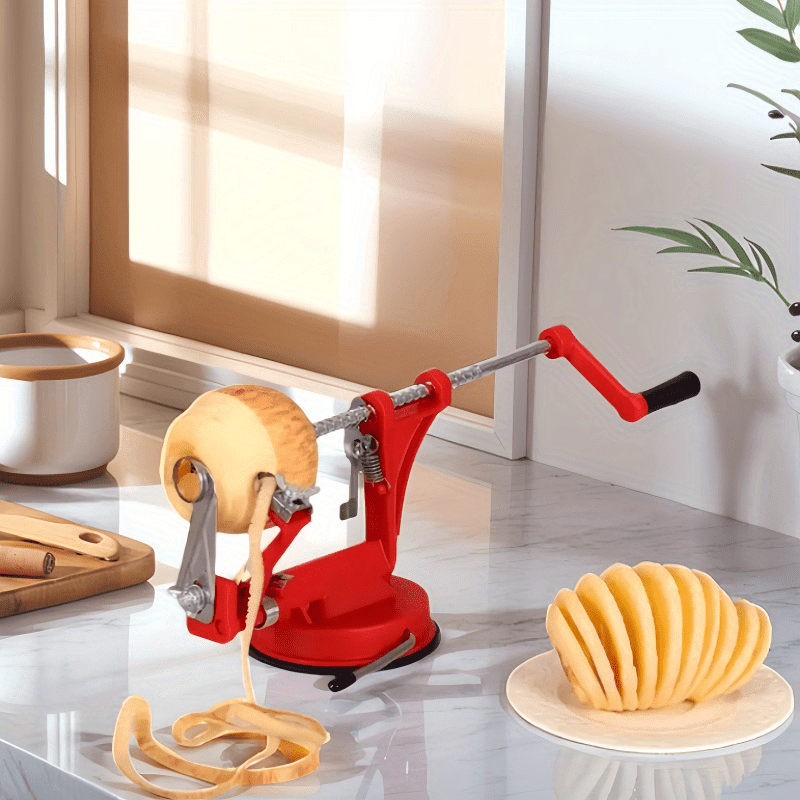 AMERTEER Stainless Steel Potato Peeler with Suction Base – Durable, Ergonomic Kitchen Tool for Effortless Vegetable Peeling | Buy Online at Zealcart UAE