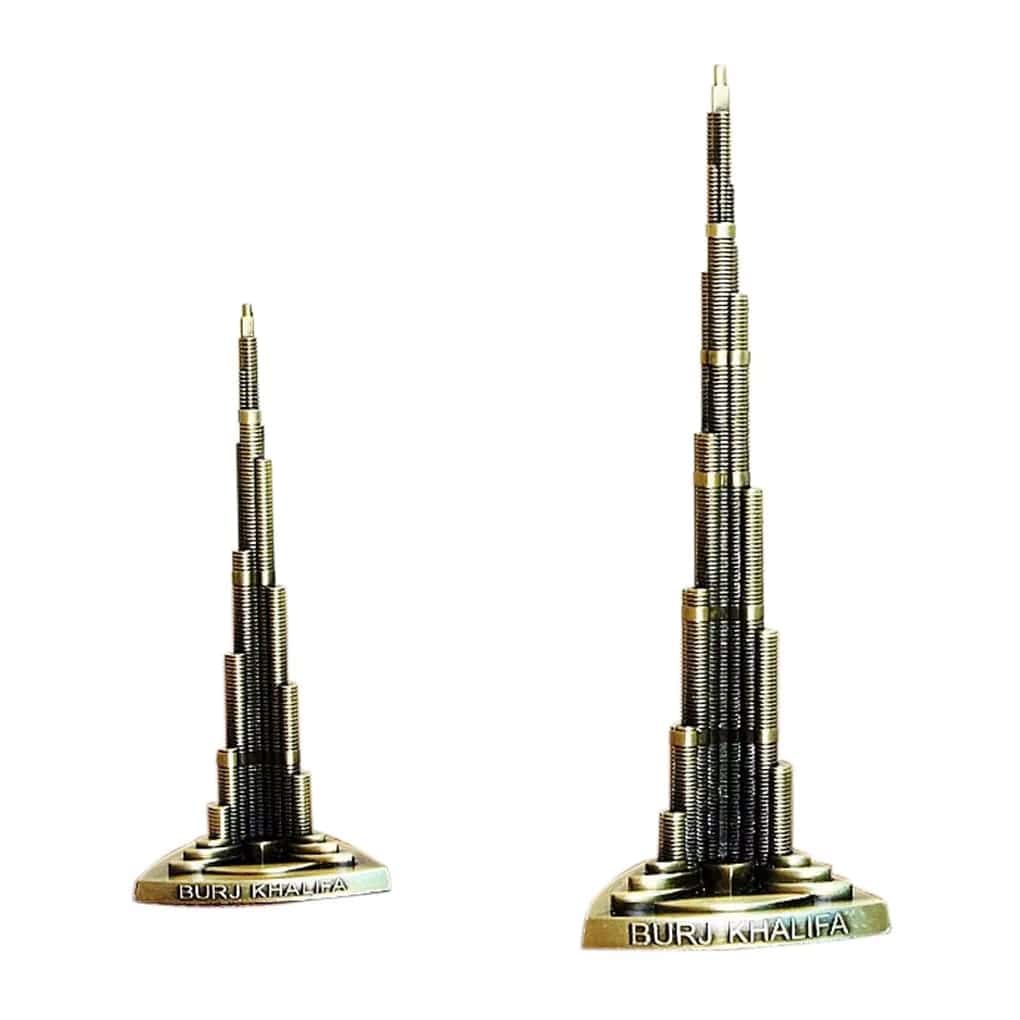 Burj Khalifa Metal Replica – Dubai Landmark Souvenir & Decor Model - Zeal Cart