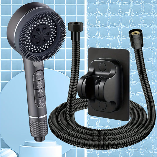 High Pressure Handheld Shower – 5 Spray Settings + 1.5m Hose - Zeal Cart