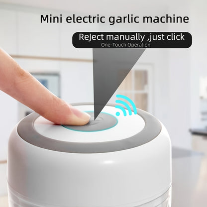 USB Rechargeable Mini Garlic Mixer – 250ml Electric Food Chopper for Kitchen – Portable & Multi-Use