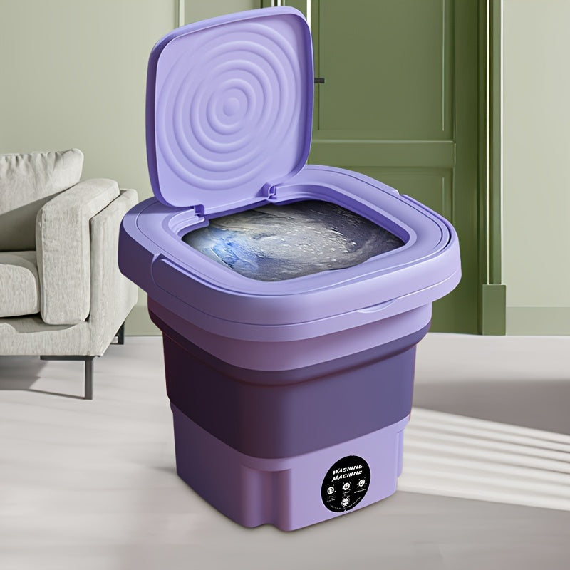 8L Portable Mini Washing Machine – Compact, Plug-Powered Washer for Small Loads – Energy Efficient & Space Saving