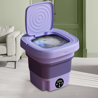 8L Portable Mini Washing Machine – Compact, Plug-Powered Washer for Small Loads – Energy Efficient & Space Saving