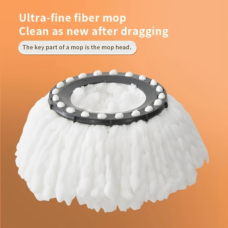 360° Rotating Mop & Bucket Set – Stainless Steel Handle with 5 Microfiber Heads – Floor Cleaning System for Home, Bathroom & School Use