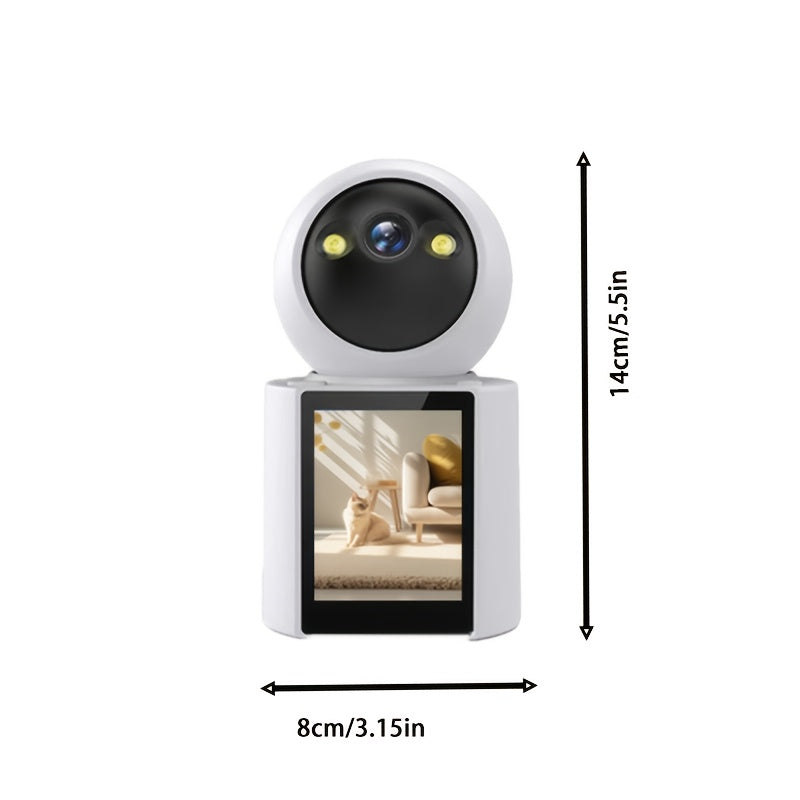 Home Pet Camera with Screen – Two-Way Audio & Night Vision