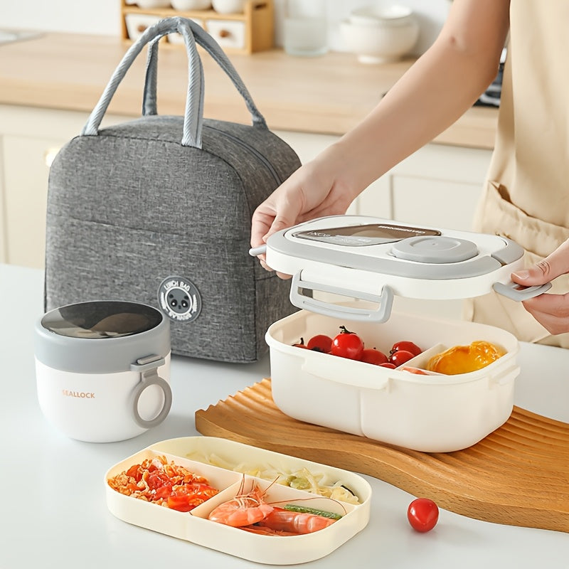 3-Piece Portable Lunch Set – Large-Capacity Bag, Box & Cup