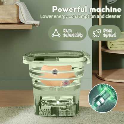 8L Portable Mini Washing Machine – Compact, Plug-Powered Washer for Small Loads – Energy Efficient & Space Saving