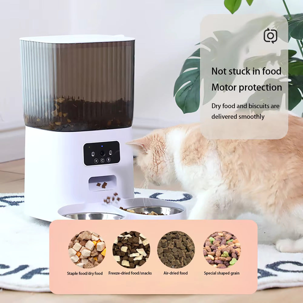 5L Smart WiFi Pet Feeder with Camera & App Control – Automatic Cat & Dog Food Dispenser - Zeal Cart