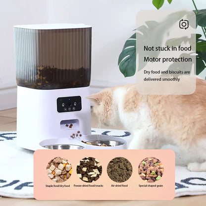 5L Smart WiFi Pet Feeder with Camera & App Control – Automatic Cat & Dog Food Dispenser - Zeal Cart