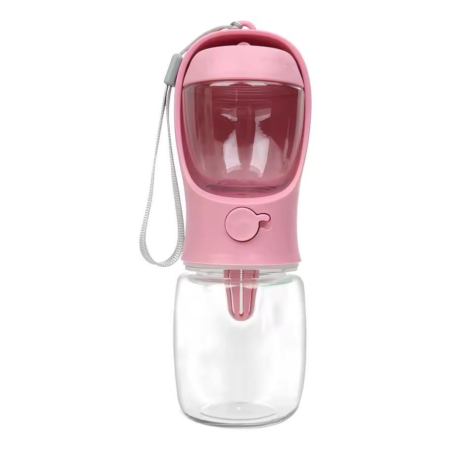 Portable Dog & Cat Water Bottle with Food Storage for Pets – Travel Feeder Bowl - Zeal Cart