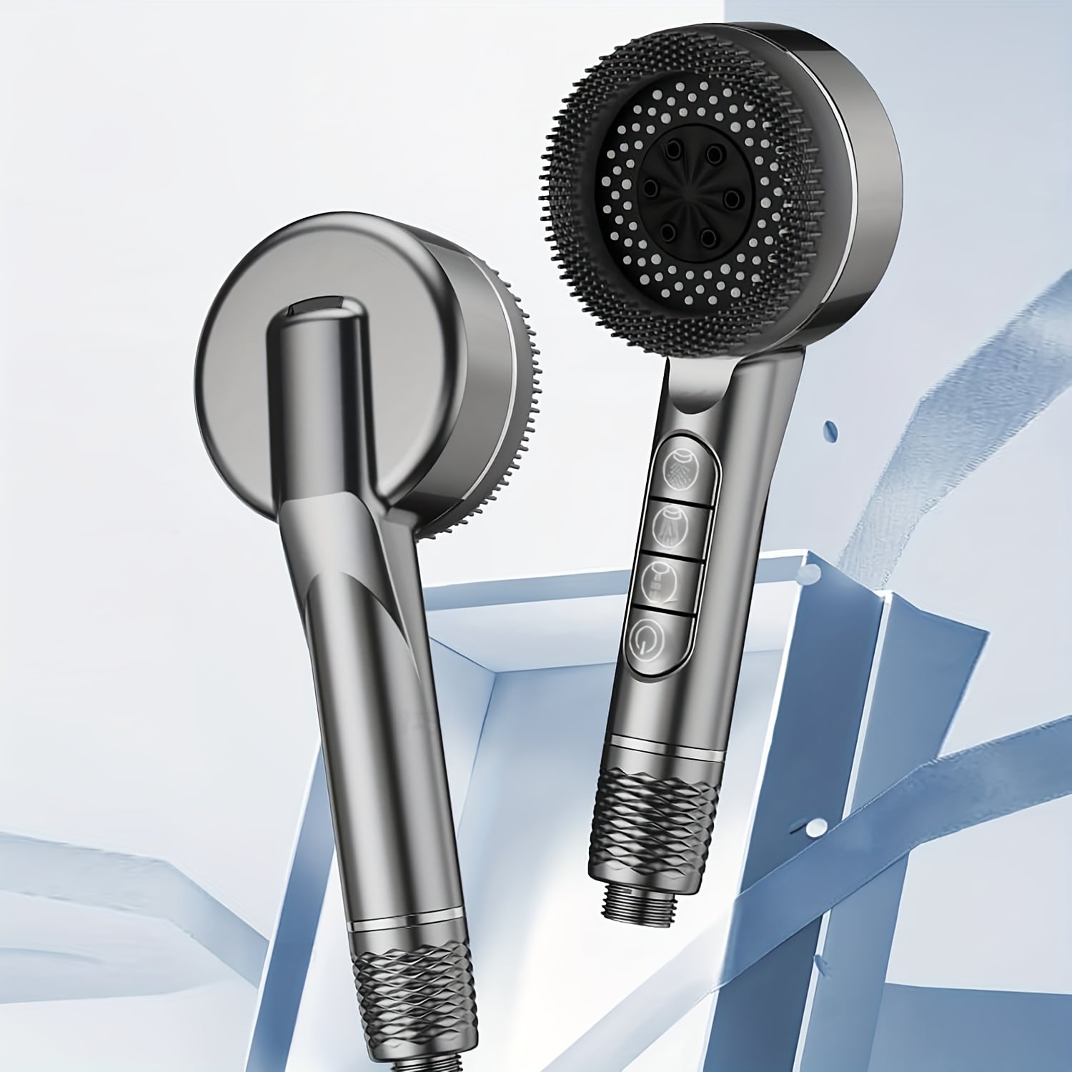 High Pressure Handheld Shower – 5 Spray Settings + 1.5m Hose - Zeal Cart