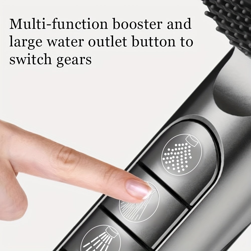 High Pressure Handheld Shower – 5 Spray Settings + 1.5m Hose - Zeal Cart