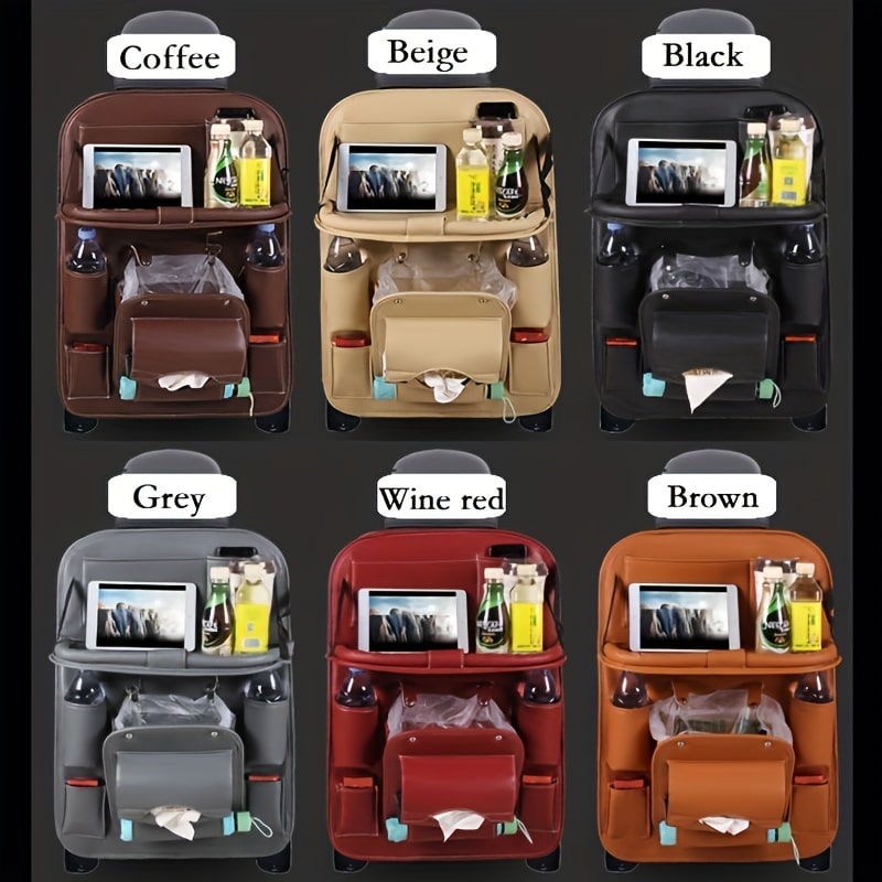 Ultimate Car Trunk & Seat Back Organizer – Hanging Storage with Dining Tray & Trash Holder - Zeal Cart