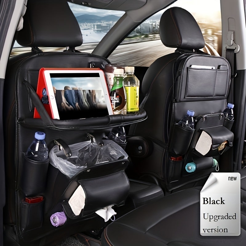 Ultimate Car Trunk & Seat Back Organizer – Hanging Storage with Dining Tray & Trash Holder - Zeal Cart