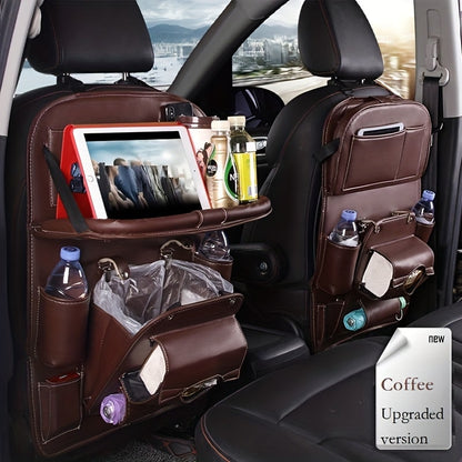 Ultimate Car Trunk & Seat Back Organizer – Hanging Storage with Dining Tray & Trash Holder - Zeal Cart