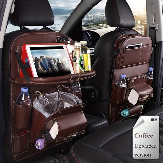 Ultimate Car Trunk & Seat Back Organizer – Hanging Storage with Dining Tray & Trash Holder - Zeal Cart