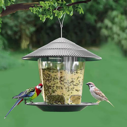 Garden Gazebo Hanging Bird Feeder – Outdoor Pet Bird Feeding House - Zeal Cart