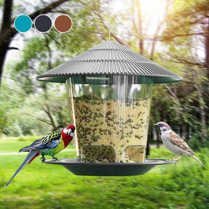 Garden Gazebo Hanging Bird Feeder – Outdoor Pet Bird Feeding House - Zeal Cart