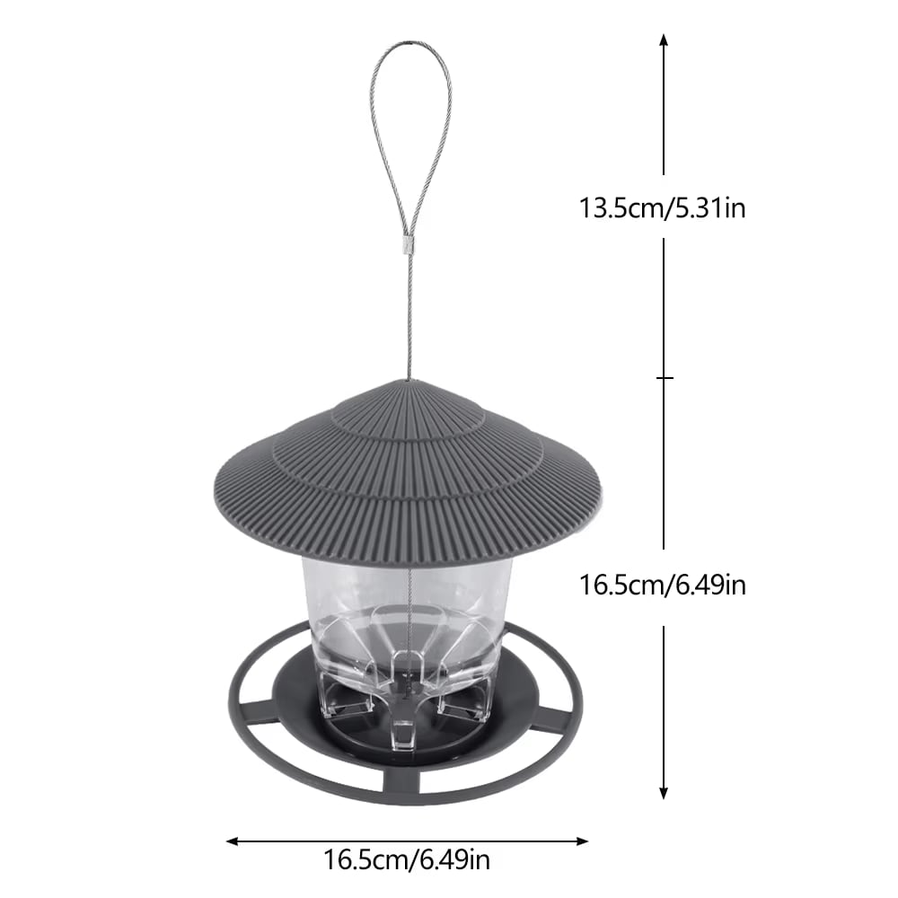 Garden Gazebo Hanging Bird Feeder – Outdoor Pet Bird Feeding House - Zeal Cart