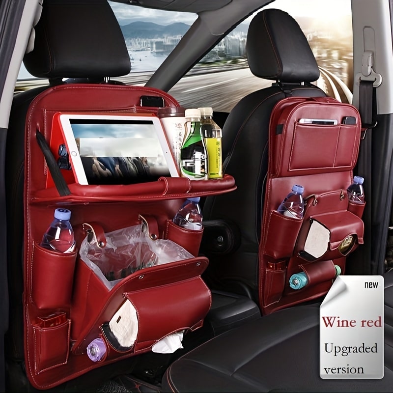 Ultimate Car Trunk & Seat Back Organizer – Hanging Storage with Dining Tray & Trash Holder - Zeal Cart