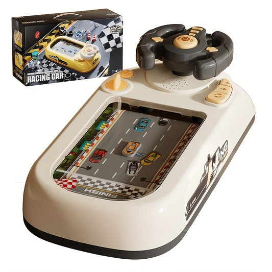 Kids Racing Game Console with Steering Wheel – Realistic Driving Toy, USB Powered, Traffic Education Game - Zeal Cart