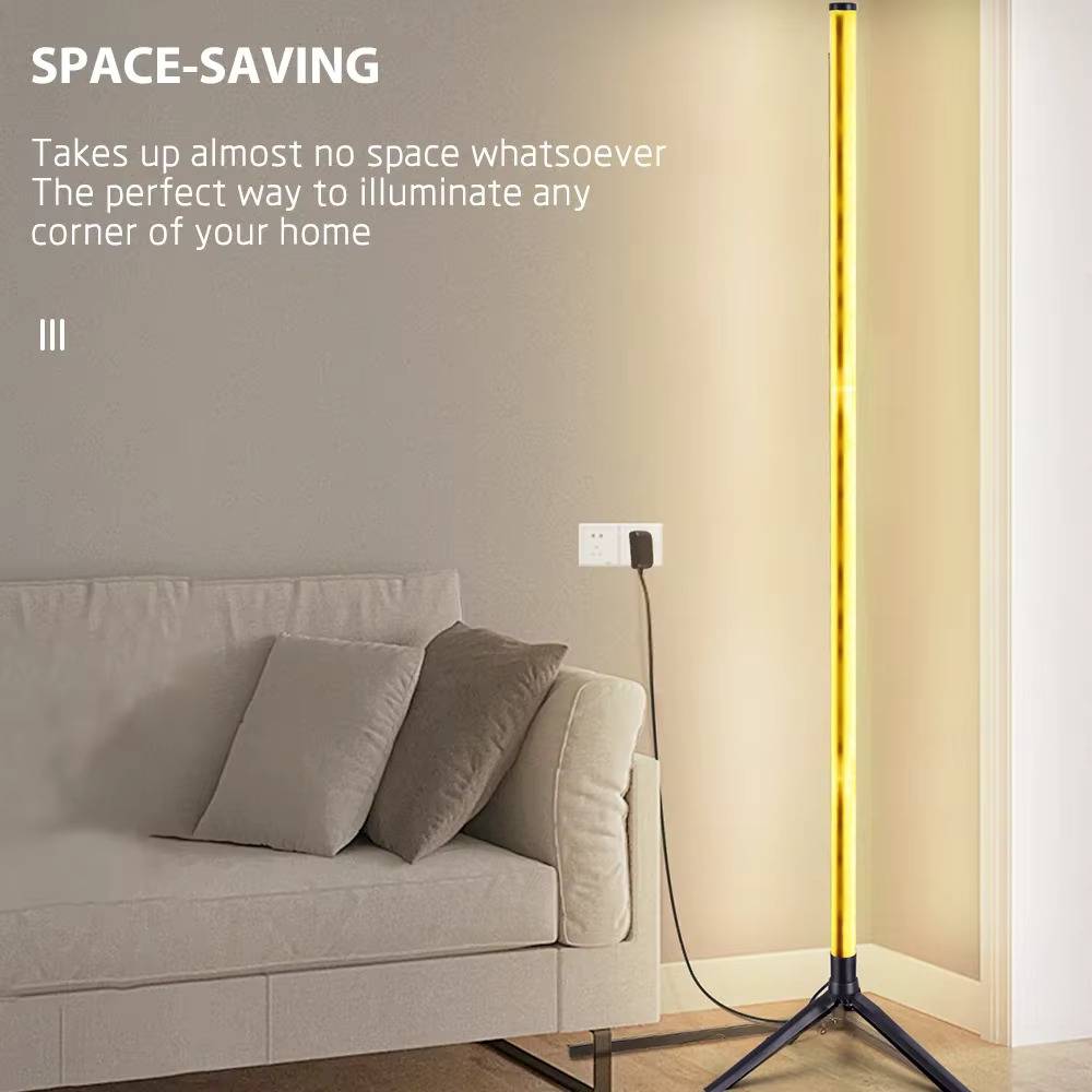 Smart RGB LED Corner Floor Lamp – USB Powered, Color-Changing Room Decor Light - Zeal Cart