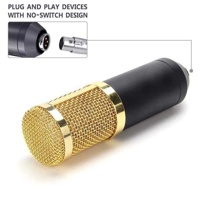 BM-800 Condenser Microphone – Studio Recording, Karaoke, Live Streaming & Webcasting Mic - Zeal Cart