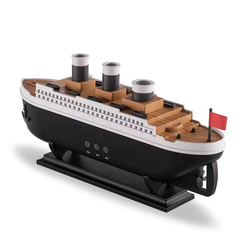 Titanic Ship Aroma Diffuser – 250ml Air Humidifier with Jellyfish Smoke Effect - Zeal Cart