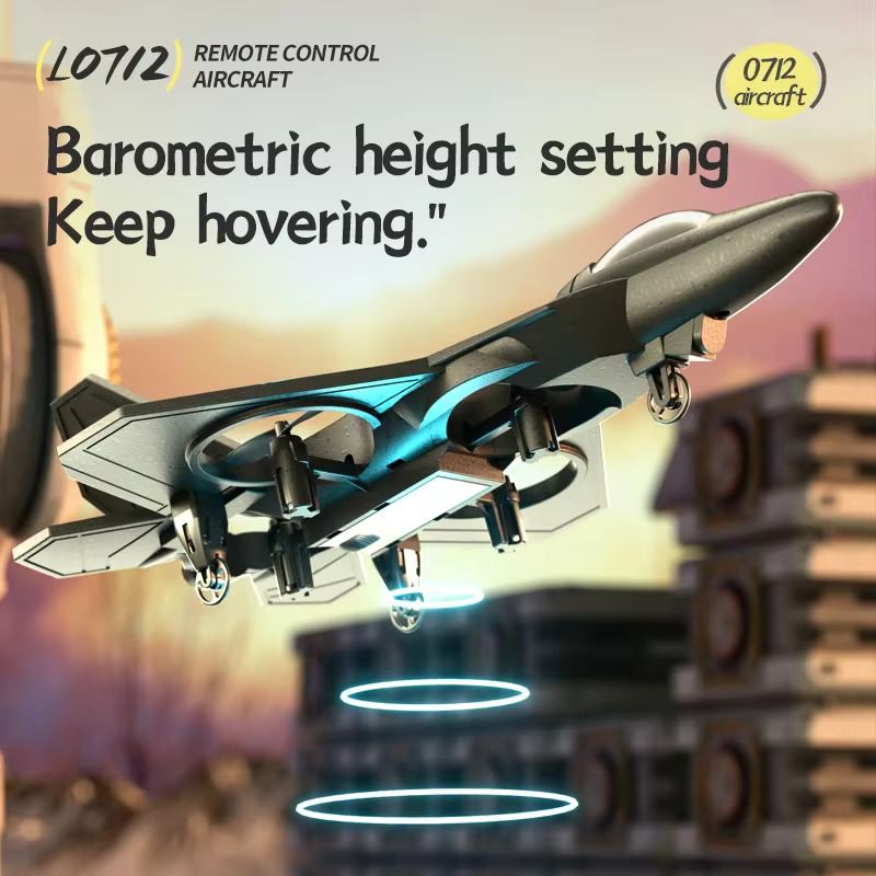 RC Plane 2.4G Remote Control Fighter with Six-Axis Gyroscope, EPP Foam, LED Lights – Indoor & Outdoor Flying Toy for Kids - Zeal Cart