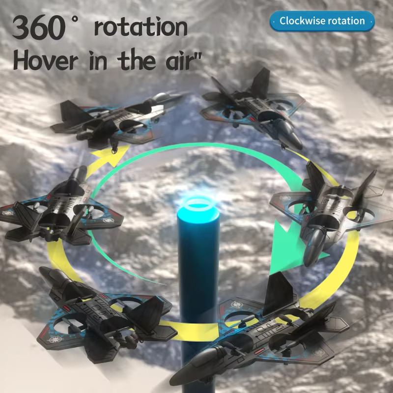 RC Plane 2.4G Remote Control Fighter with Six-Axis Gyroscope, EPP Foam, LED Lights – Indoor & Outdoor Flying Toy for Kids - Zeal Cart