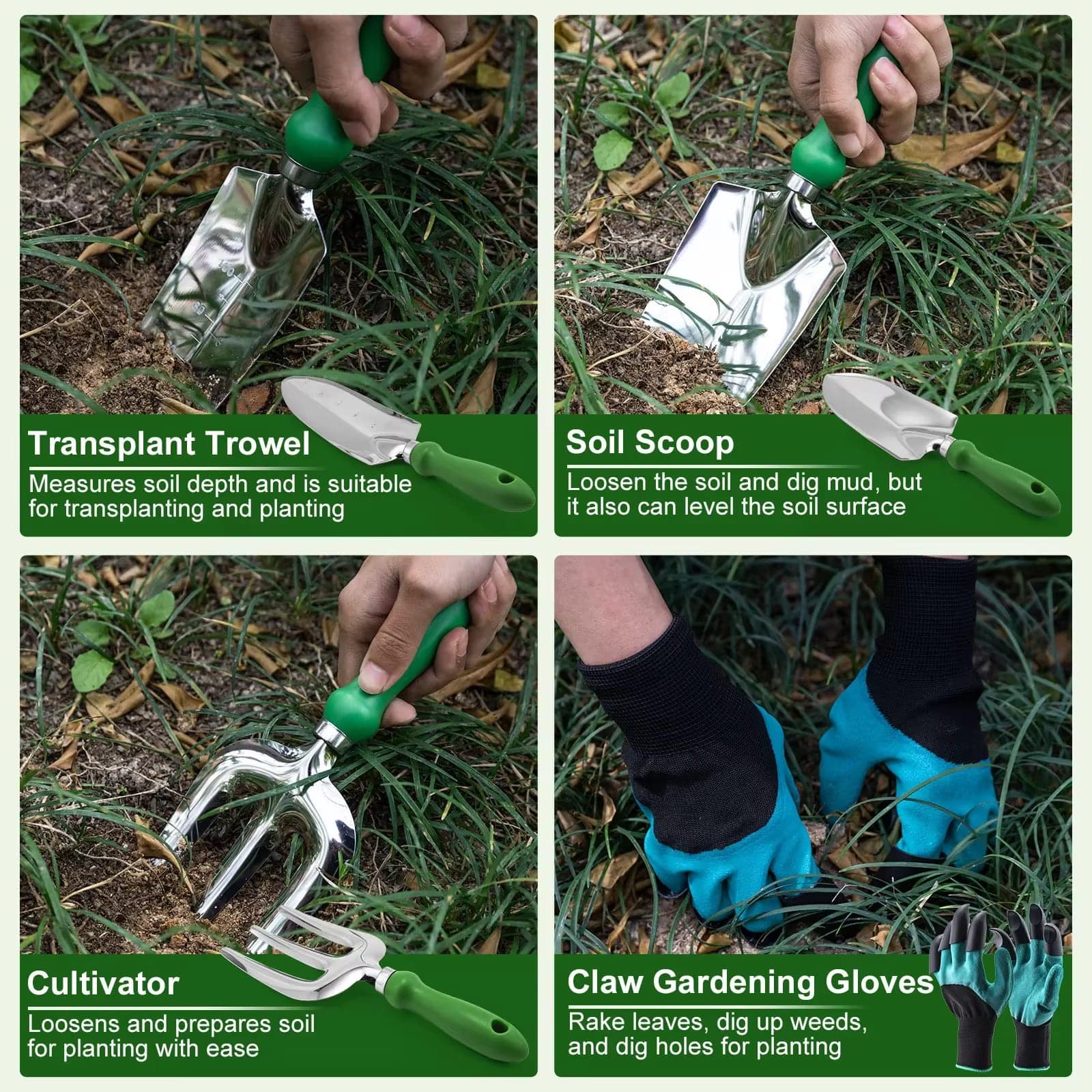 Gardening Tools Set – Shears, Gloves, Trowel, Scoop & Cultivator Kit - Zeal Cart