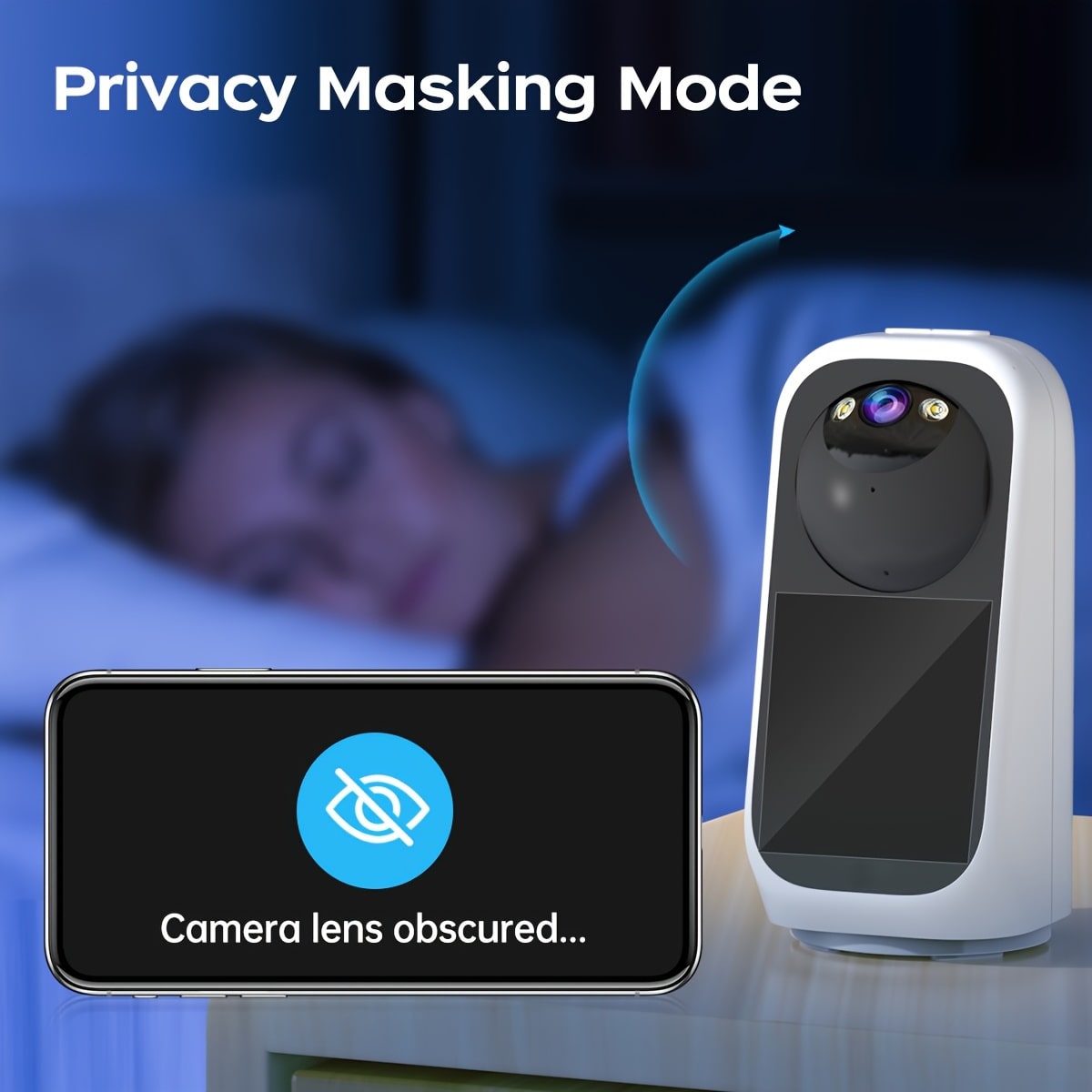 3MP FHD Indoor WiFi Security Camera with 360° PTZ, Two-Way Audio & Night Vision - Zeal Cart