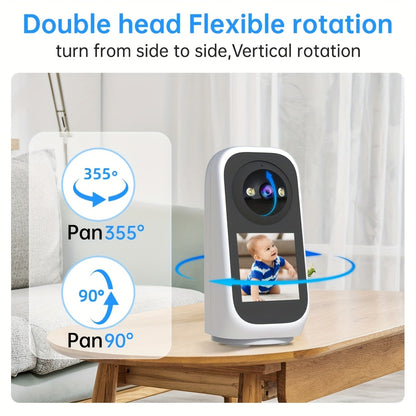 3MP FHD Indoor WiFi Security Camera with 360° PTZ, Two-Way Audio & Night Vision - Zeal Cart