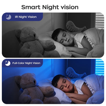 3MP FHD Indoor WiFi Security Camera with 360° PTZ, Two-Way Audio & Night Vision - Zeal Cart