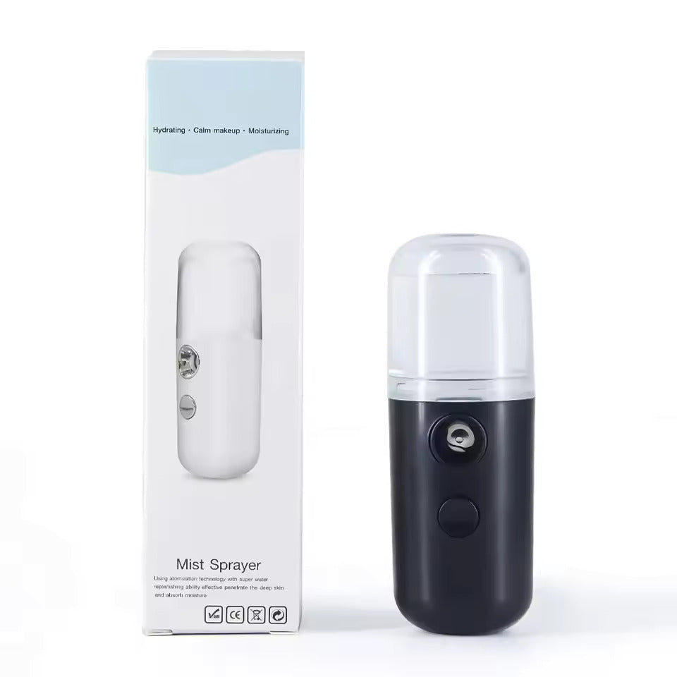 Portable Nano Mist Sprayer – 30ml Rechargeable Facial Steamer for Skin Hydration - Zeal Cart