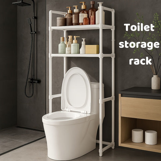 Adjustable 2-Tier Over-The-Toilet Storage Rack – Heavy-Duty Bathroom Organizer - Zeal Cart