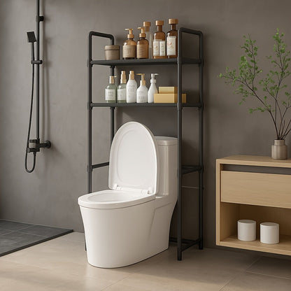 Adjustable 2-Tier Over-The-Toilet Storage Rack – Heavy-Duty Bathroom Organizer - Zeal Cart