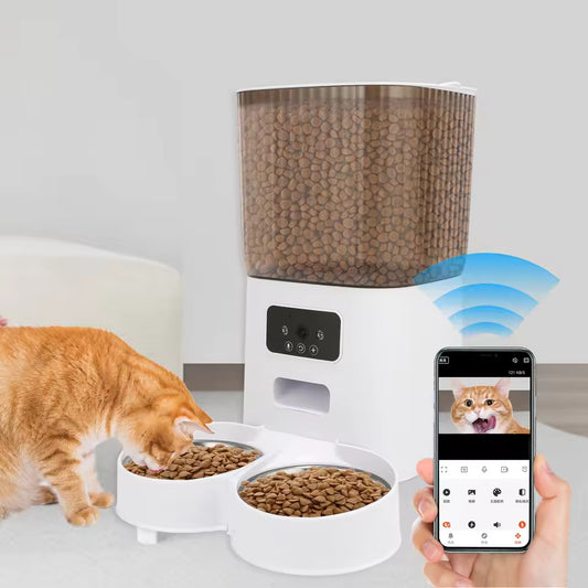 5L Smart WiFi Pet Feeder with Camera & App Control – Automatic Cat & Dog Food Dispenser - Zeal Cart