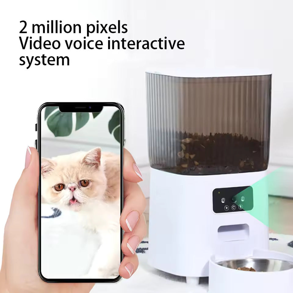 5L Smart WiFi Pet Feeder with Camera & App Control – Automatic Cat & Dog Food Dispenser - Zeal Cart