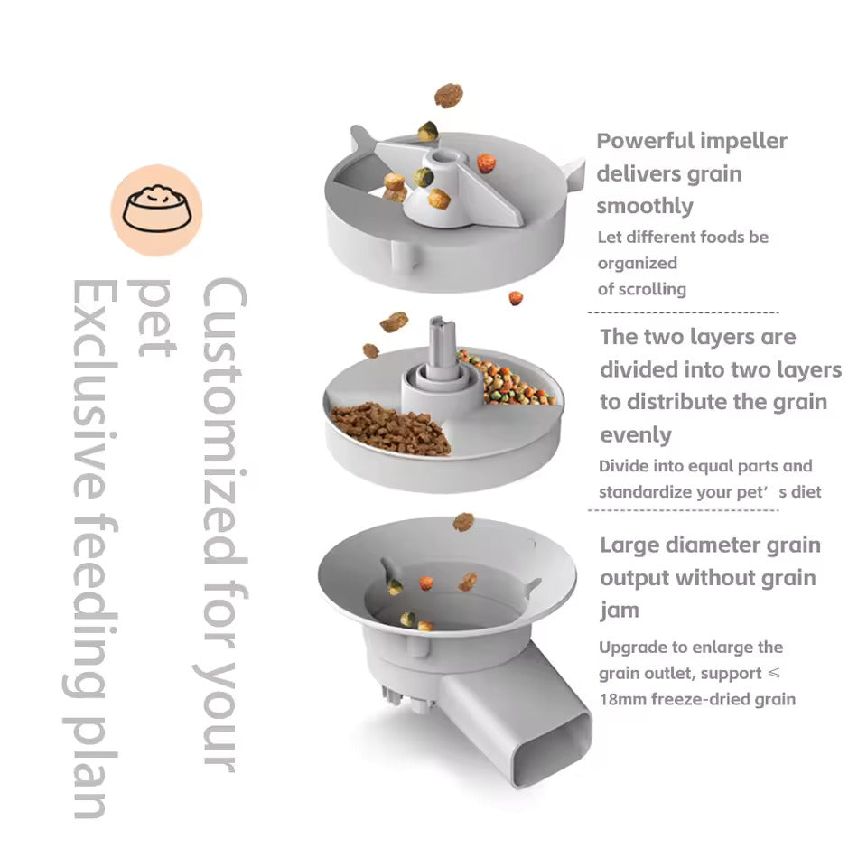 5L Smart WiFi Pet Feeder with Camera & App Control – Automatic Cat & Dog Food Dispenser - Zeal Cart